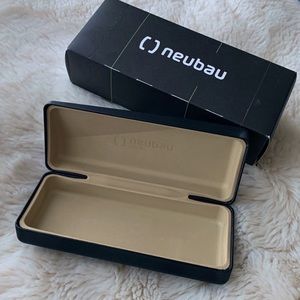 Neubau Sunglasses Eyeglass Black HardCase NEW‎ with Box Storage Travel